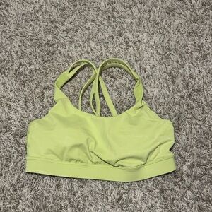 Women's Lime Green Sports Bra (6)